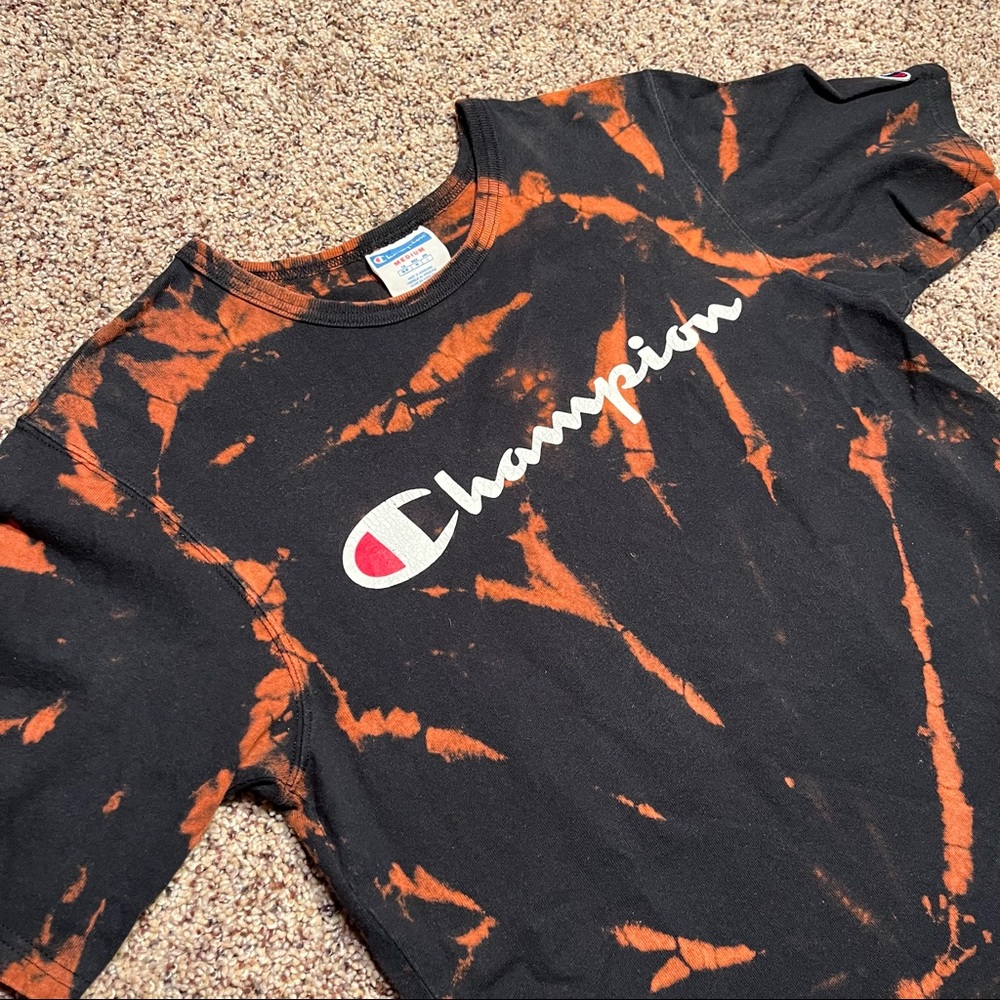 Vintage Bleach Dyed Champion Tee - Picture 6 of 8